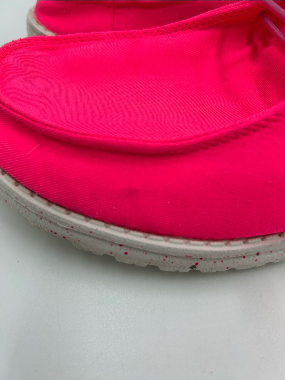 Hey Dude Women's Moccasins in Neon Pink 8 - Picture 3 of 7